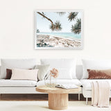 Shop Beach Outlook I Photo Art Print-Coastal, Green, Horizontal, Neutrals, Photography, Rectangle, Tropical, View All-framed poster wall decor artwork