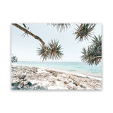 Shop Beach Outlook I Photo Canvas Art Print-Coastal, Green, Horizontal, Landscape, Neutrals, Photography, Photography Canvas Prints, Rectangle, Tropical, View All-framed wall decor artwork