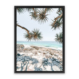 Shop Beach Outlook II Photo Canvas Art Print-Coastal, Green, Landscape, Neutrals, Photography, Photography Canvas Prints, Portrait, Rectangle, Tropical, View All-framed wall decor artwork