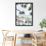 Shop Beach Outlook II Photo Canvas Art Print-Coastal, Green, Landscape, Neutrals, Photography, Photography Canvas Prints, Portrait, Rectangle, Tropical, View All-framed wall decor artwork