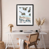 Shop Beach Outlook II Photo Art Print-Coastal, Green, Neutrals, Photography, Portrait, Rectangle, Tropical, View All-framed poster wall decor artwork