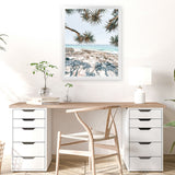 Shop Beach Outlook II Photo Art Print-Coastal, Green, Neutrals, Photography, Portrait, Rectangle, Tropical, View All-framed poster wall decor artwork