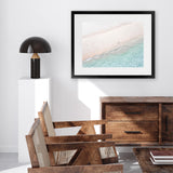 Shop Aerial Shoreline Photo Art Print-Blue, Coastal, Green, Horizontal, Neutrals, Photography, Rectangle, View All-framed poster wall decor artwork