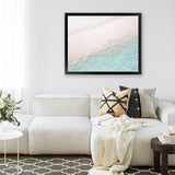 Shop Aerial Shoreline Photo Art Print-Blue, Coastal, Green, Horizontal, Neutrals, Photography, Rectangle, View All-framed poster wall decor artwork