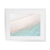 Shop Aerial Shoreline Photo Art Print-Blue, Coastal, Green, Horizontal, Neutrals, Photography, Rectangle, View All-framed poster wall decor artwork