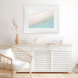 Shop Aerial Shoreline Photo Art Print-Blue, Coastal, Green, Horizontal, Neutrals, Photography, Rectangle, View All-framed poster wall decor artwork