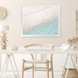 Shop Aerial Shoreline Photo Art Print-Blue, Coastal, Green, Horizontal, Neutrals, Photography, Rectangle, View All-framed poster wall decor artwork