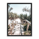 Shop Byron Bay Stairs Photo Canvas Art Print-Coastal, Green, Photography, Photography Canvas Prints, Portrait, Rectangle, Tropical, View All-framed wall decor artwork