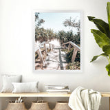 Shop Byron Bay Stairs Photo Art Print-Coastal, Green, Photography, Portrait, Rectangle, Tropical, View All-framed poster wall decor artwork