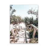 Shop Byron Bay Stairs Photo Canvas Art Print-Coastal, Green, Photography, Photography Canvas Prints, Portrait, Rectangle, Tropical, View All-framed wall decor artwork