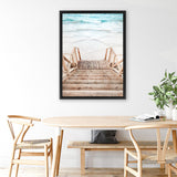 Shop Ocean Beach Stairs Photo Canvas Art Print-Boho, Brown, Coastal, Neutrals, Photography, Photography Canvas Prints, Portrait, Rectangle, View All-framed wall decor artwork