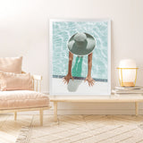 Shop Pool Time I Photo Art Print-Coastal, Green, People, Photography, Portrait, Rectangle, View All-framed poster wall decor artwork