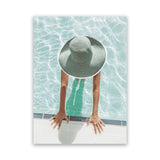 Shop Pool Time I Photo Canvas Art Print-Coastal, Green, People, Photography, Photography Canvas Prints, Portrait, Rectangle, View All-framed wall decor artwork