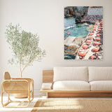 Shop Bagno Marino Archi II Photo Canvas Art Print-Amalfi Coast Italy, Coastal, Landscape, Photography, Photography Canvas Prints, Portrait, Rectangle, Red, View All-framed wall decor artwork