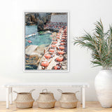 Shop Bagno Marino Archi II Photo Canvas Art Print-Amalfi Coast Italy, Coastal, Landscape, Photography, Photography Canvas Prints, Portrait, Rectangle, Red, View All-framed wall decor artwork