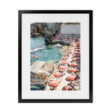 Shop Bagno Marino Archi II Photo Art Print-Amalfi Coast Italy, Coastal, Photography, Portrait, Rectangle, Red, View All-framed poster wall decor artwork