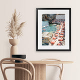 Shop Bagno Marino Archi II Photo Art Print-Amalfi Coast Italy, Coastal, Photography, Portrait, Rectangle, Red, View All-framed poster wall decor artwork