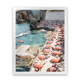 Shop Bagno Marino Archi II Photo Art Print-Amalfi Coast Italy, Coastal, Photography, Portrait, Rectangle, Red, View All-framed poster wall decor artwork