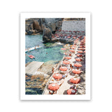 Shop Bagno Marino Archi II Photo Art Print-Amalfi Coast Italy, Coastal, Photography, Portrait, Rectangle, Red, View All-framed poster wall decor artwork