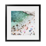 Shop Salento Beach Day Swims I (Square) Photo Art Print-Amalfi Coast Italy, Blue, Coastal, Green, Neutrals, Photography, Square, View All-framed poster wall decor artwork