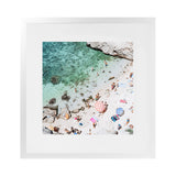 Shop Salento Beach Day Swims I (Square) Photo Art Print-Amalfi Coast Italy, Blue, Coastal, Green, Neutrals, Photography, Square, View All-framed poster wall decor artwork