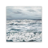 Shop Evening Swell (Square) Canvas Art Print-Blue, Coastal, Grey, Square, View All-framed wall decor artwork
