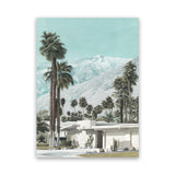 Shop Palm Springs Canvas Art Print-Blue, Boho, Botanicals, Coastal, Green, Portrait, Tropical, View All-framed wall decor artwork
