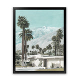Shop Palm Springs Art Print-Blue, Boho, Botanicals, Coastal, Green, Portrait, Tropical, View All-framed painted poster wall decor artwork