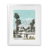 Shop Palm Springs Art Print-Blue, Boho, Botanicals, Coastal, Green, Portrait, Tropical, View All-framed painted poster wall decor artwork