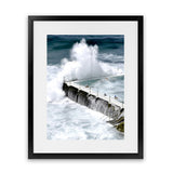 Shop Bondi Storm I Photo Art Print-Blue, Coastal, Photography, Portrait, Tropical, View All, White-framed poster wall decor artwork