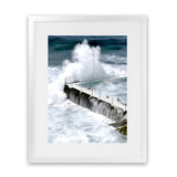 Shop Bondi Storm I Photo Art Print-Blue, Coastal, Photography, Portrait, Tropical, View All, White-framed poster wall decor artwork