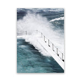 Shop Bondi Storm II Photo Canvas Art Print-Blue, Coastal, Green, Photography, Photography Canvas Prints, Portrait, Rectangle, View All-framed wall decor artwork