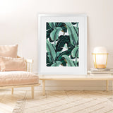 Shop Banana Palms Art Print-Botanicals, Green, Hamptons, Portrait, Tropical, View All-framed painted poster wall decor artwork