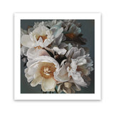 Shop Spring Bouquet (Square) Art Print-Botanicals, Florals, Grey, Hamptons, Square, View All, White-framed painted poster wall decor artwork