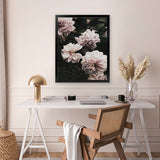 Shop Oriental Garden Art Print-Black, Botanicals, Florals, Green, Hamptons, Pink, Portrait, View All-framed painted poster wall decor artwork