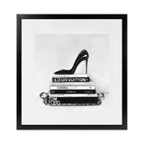 Shop Runway Reads (Square) Art Print-Black, Grey, Hamptons, Scandinavian, Square, View All-framed painted poster wall decor artwork