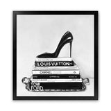 Shop Runway Reads (Square) Art Print-Black, Grey, Hamptons, Scandinavian, Square, View All-framed painted poster wall decor artwork