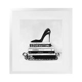 Shop Runway Reads (Square) Art Print-Black, Grey, Hamptons, Scandinavian, Square, View All-framed painted poster wall decor artwork