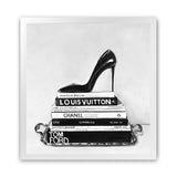 Shop Runway Reads (Square) Art Print-Black, Grey, Hamptons, Scandinavian, Square, View All-framed painted poster wall decor artwork