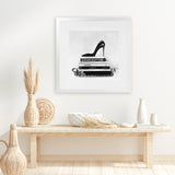 Shop Runway Reads (Square) Art Print-Black, Grey, Hamptons, Scandinavian, Square, View All-framed painted poster wall decor artwork