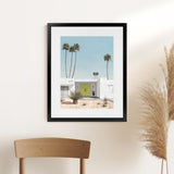 Shop Palm Springs Doorway 1 Art Print-Blue, Coastal, Green, Portrait, Rectangle, Tropical, View All-framed painted poster wall decor artwork