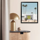 Shop Palm Springs Doorway 1 Art Print-Blue, Coastal, Green, Portrait, Rectangle, Tropical, View All-framed painted poster wall decor artwork