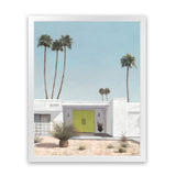 Shop Palm Springs Doorway 1 Art Print-Blue, Coastal, Green, Portrait, Rectangle, Tropical, View All-framed painted poster wall decor artwork
