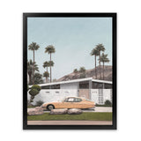 Shop Palm Springs Doorway 2 Art Print-Blue, Botanicals, Coastal, Green, Portrait, Tropical, View All-framed painted poster wall decor artwork