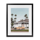 Shop Palm Springs Doorway 2 Art Print-Blue, Botanicals, Coastal, Green, Portrait, Tropical, View All-framed painted poster wall decor artwork