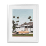 Shop Palm Springs Doorway 2 Art Print-Blue, Botanicals, Coastal, Green, Portrait, Tropical, View All-framed painted poster wall decor artwork