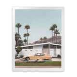 Shop Palm Springs Doorway 2 Art Print-Blue, Botanicals, Coastal, Green, Portrait, Tropical, View All-framed painted poster wall decor artwork