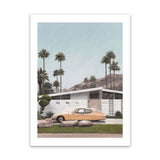 Shop Palm Springs Doorway 2 Art Print-Blue, Botanicals, Coastal, Green, Portrait, Tropical, View All-framed painted poster wall decor artwork