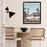 Shop Palm Springs Doorway 2 Art Print-Blue, Botanicals, Coastal, Green, Portrait, Tropical, View All-framed painted poster wall decor artwork