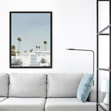 Shop Palm Springs Doorway 3 Canvas Art Print-Blue, Boho, Botanicals, Coastal, Portrait, Tropical, View All-framed wall decor artwork